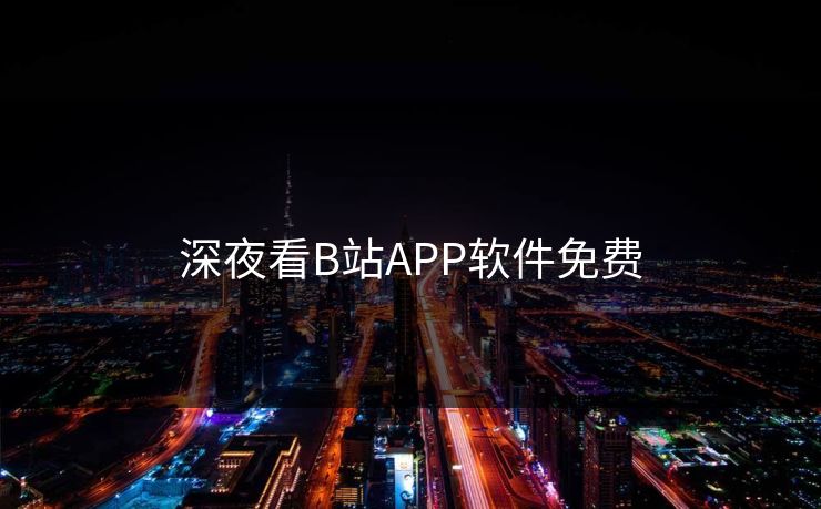 深夜看B站APP软件免费 深夜看B站APP软件免费